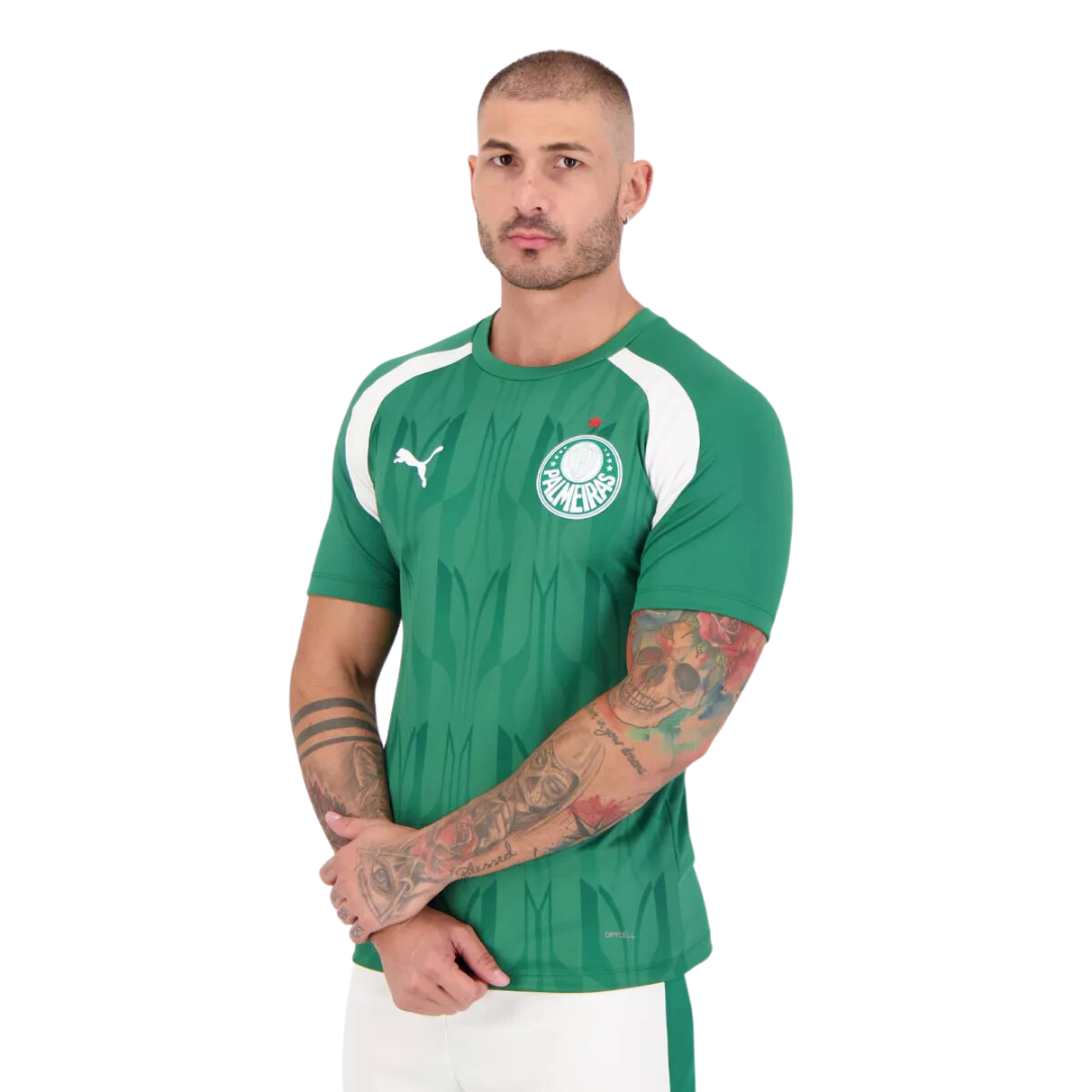 Camisa Puma Palmeiras Pré Jogo 2024 Verde